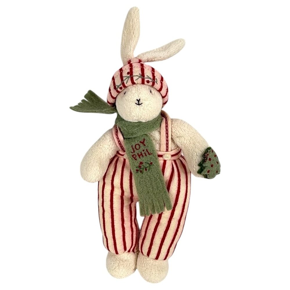 Hallmark Bunnies By The Bay Joy Phil Plush Bunny Rabbit Jolly Ice Folly 9”